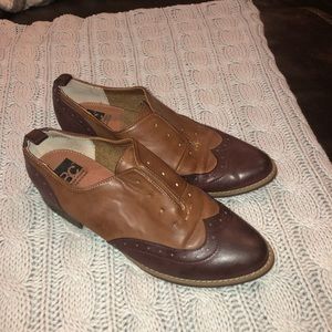 BC Saddle Shoes Brown Leather
